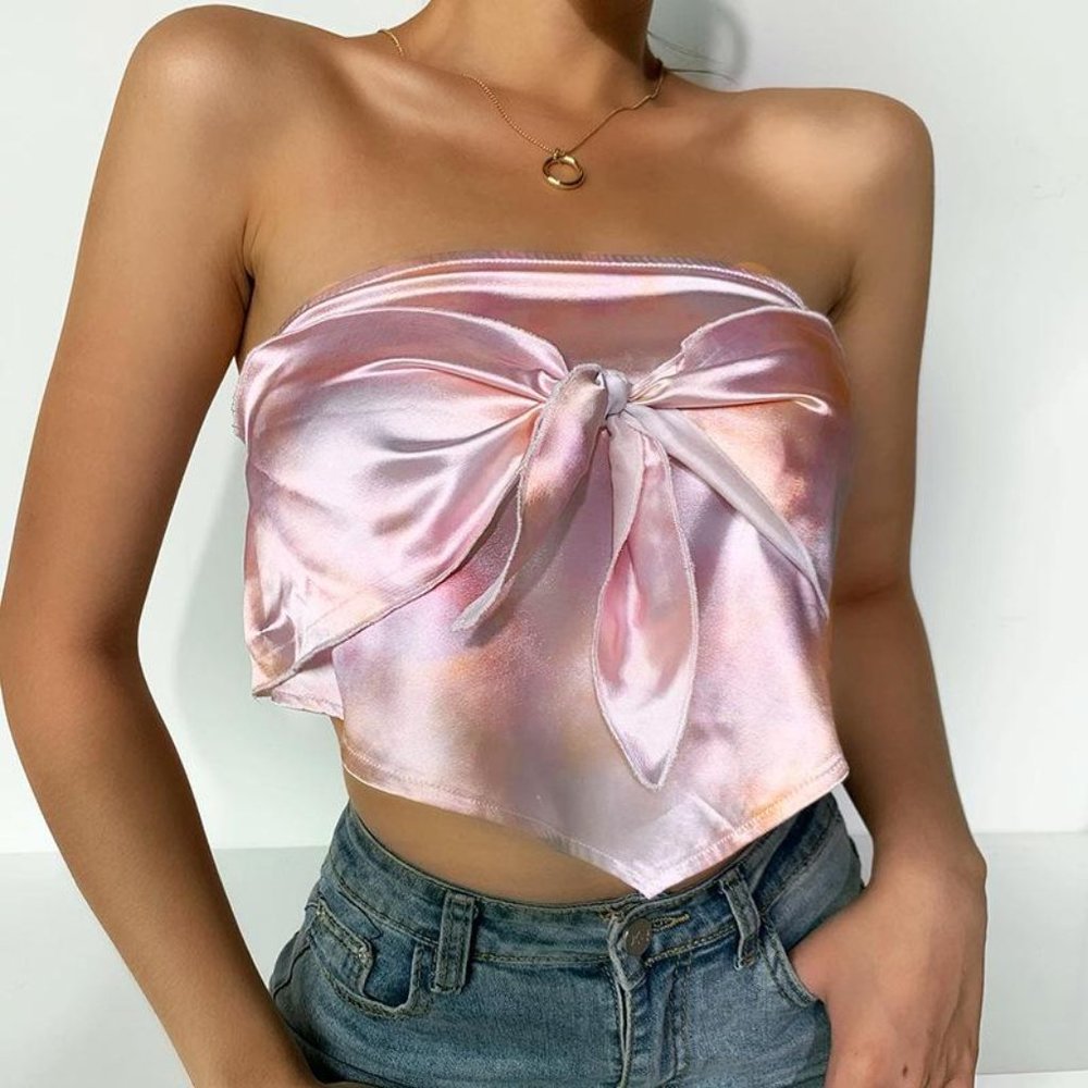 Silky Scarf Top